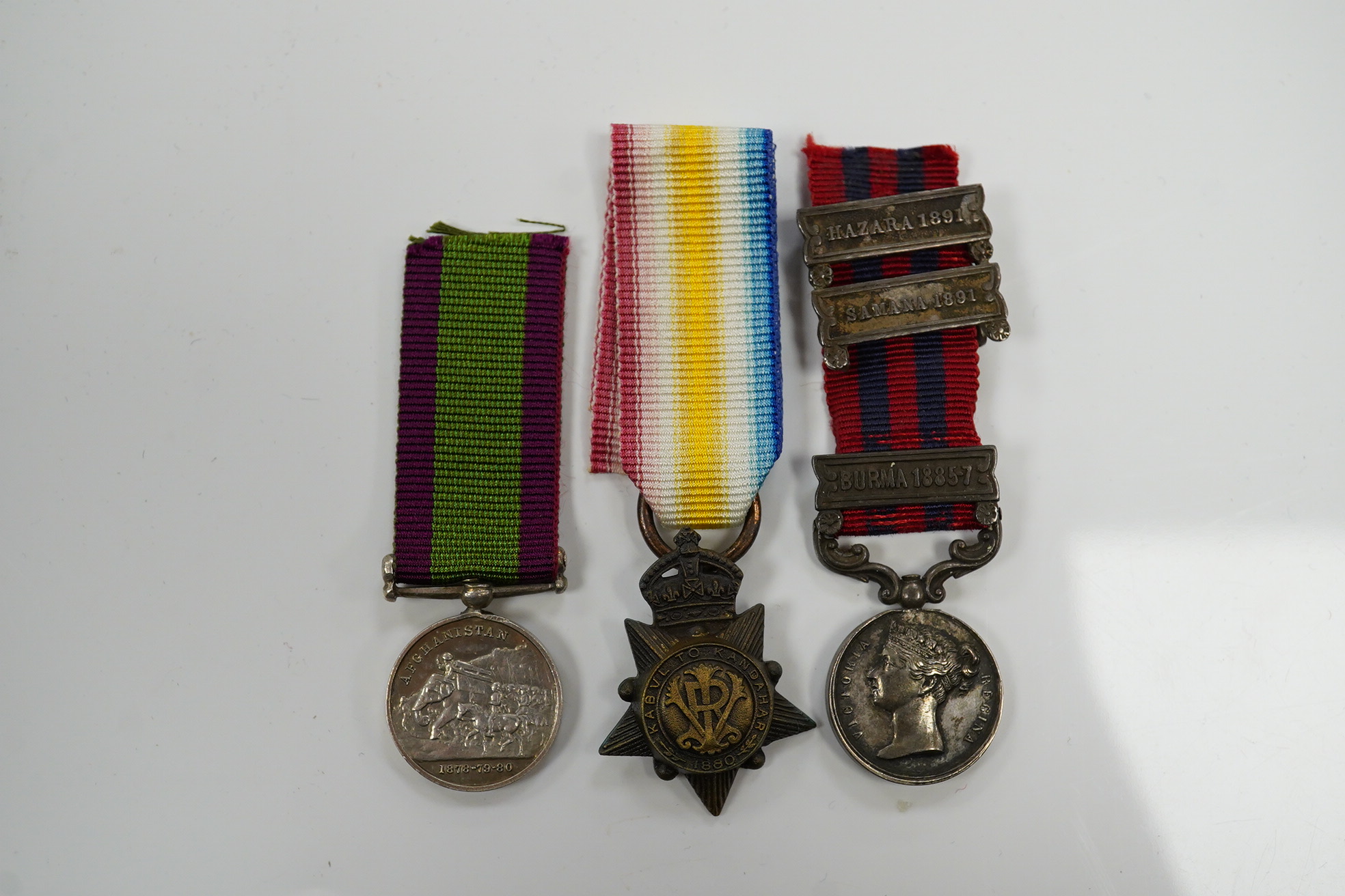 A group of Victorian miniature campaign medals. Condition - fair